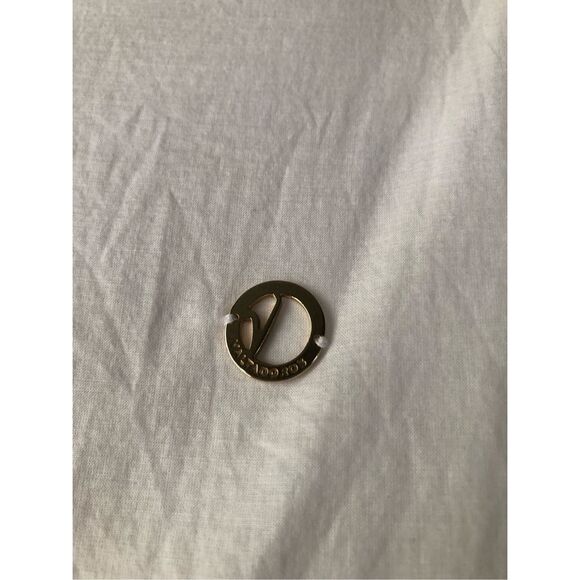 Valtadoros White Ruffle Asymmetric Dress w/ Waist Tie – Size S - Picture 5 of 16